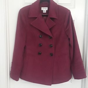 NWOT St John's Bay Double Breasted Peacoat Size M